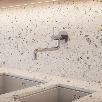 Смеситель для мойки скрытого монтажа OMNIRES Y Y1256CR (хром)