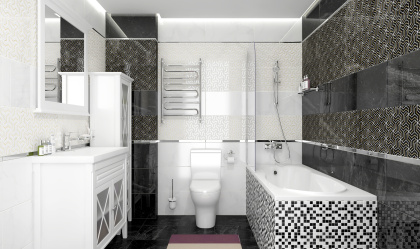 Декор Crystal Fractal белый 30*60,шт Декор Crystal Fractal белый 30*60,шт