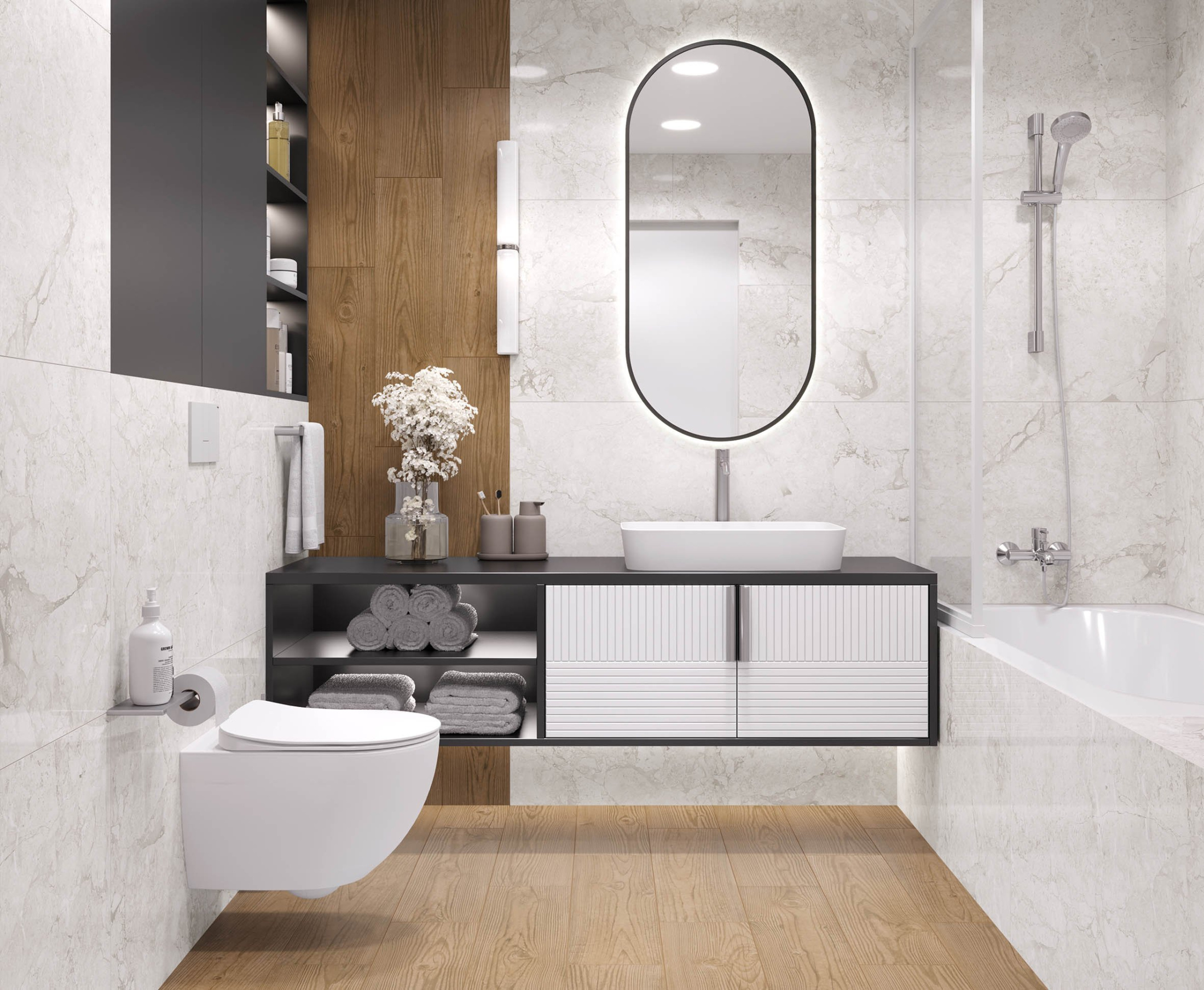 Emil White Керамогранит светло-серый 60x60 Полированный