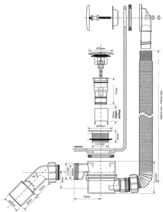 Слив-перелив для ванны McAlpine Mrb11 (хром) Слив-перелив для ванны McAlpine Mrb11 (хром)