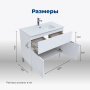 Тумба под раковину Aquanet Алвита New 60 1 ящик, 2 дверцы, белый матовый Тумба под раковину Aquanet Алвита New 60 1 ящик, 2 дверцы, белый матовый