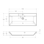 Раковина из литьевого мрамора BelBagno BB1000/450-LV-MR-AST Раковина из литьевого мрамора BelBagno BB1000/450-LV-MR-AST