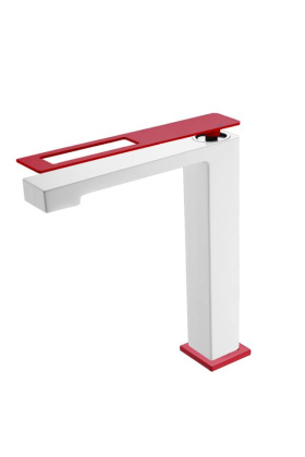 Смеситель для раковины Boheme Q White-Red Смеситель для раковины Boheme Q White-Red
