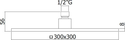 Верхний душ Paffoni Synkro King 30 ZSOF078NO Верхний душ Paffoni Synkro King 30 ZSOF078NO