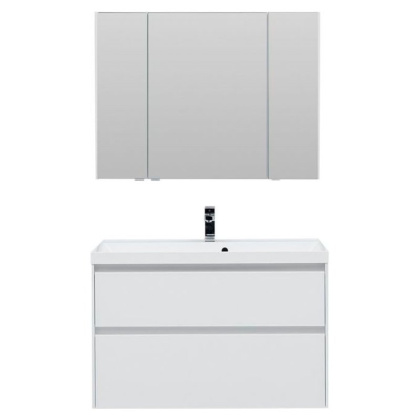 Мебель для ванной Aquanet Гласс 100 белый
