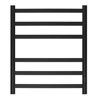 Полотенцесушитель электрический Point Антея PN17856B П6 500x600, диммер справа, черный