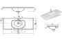 Раковина "Оливия 120" 1200х450    Раковина "Оливия 120" 1200х450