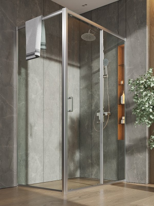 Душевой уголок Orange E23-12080TCR без поддона 120х80, стекло прозрачное Душевой уголок Orange E23-12080TCR без поддона 120х80, стекло прозрачное