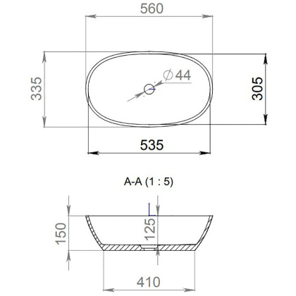 Раковина Salini Sofia 56х33 1101206SM Раковина Salini Sofia 56х33 1101206SM