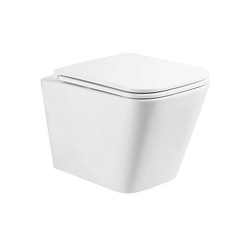 ARDENTE-R Унитаз подвесной безободковый, с сиденьем дюропласт soft close, BB520CHR/SC