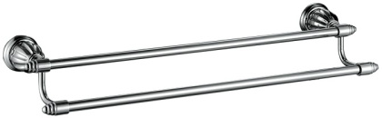 Полотенцедержатель двойной RUSH Socotra, 69х13х9 см, хром, ST12532
