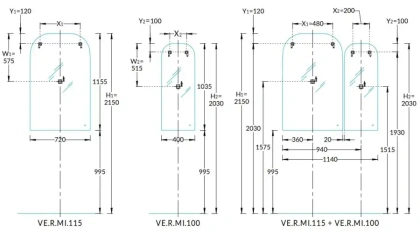 Зеркало VETRATA R 400х1035 мм, сенсор со сменой цвета подсветки и антизапотевание, белое   Зеркало VETRATA R 400х1035 мм, сенсор со сменой цвета подсветки и антизапотевание, белое