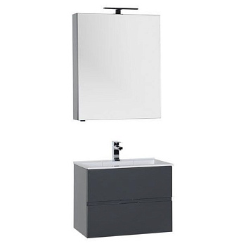 Мебель для ванной Aquanet Алвита 70 серый антрацит