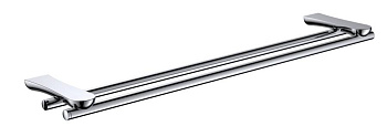 Полотенцедержатель двойной RUSH Luson, 2х65х14 см, хром, LU16532A