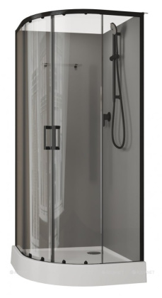 Душевая кабина Aquanet Passion EVO R black 90x90 набор 2