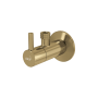 Угловой вентиль с фильтром 1/2"×3/8", круглый, GOLD-мат
