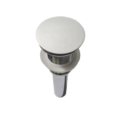 Донный клапан с керамической крышкой Vincea DBS-616MW, белая матовая крышка, без перелива Донный клапан с керамической крышкой Vincea DBS-616MW, белая матовая крышка, без перелива