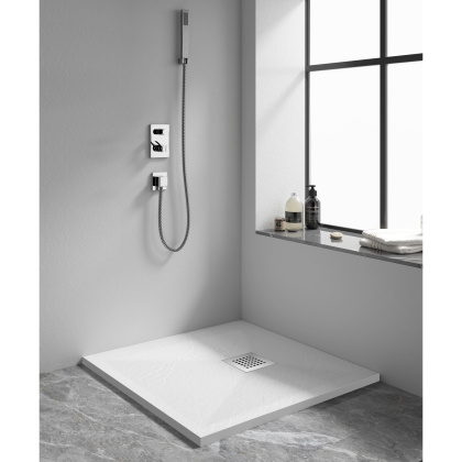 Душевой поддон квадрат STONE TRAY-W  900x900