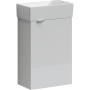 Тумба подвесная SANCOS Mini 355х205х500, с распашной дверцей, внутри 1 полка, белый глянец , арт.MN35WR