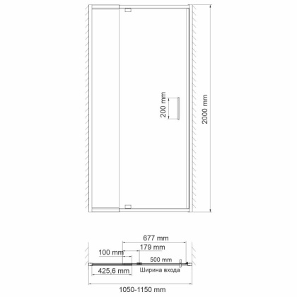 Berkel 48P13 Душевая дверь Wasserkraft