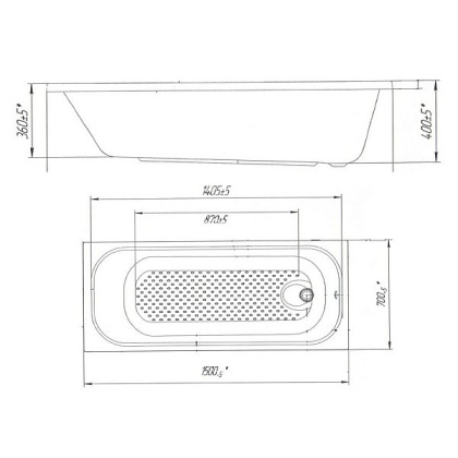 Ванна "Victoria" 150x70