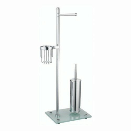 Комбинированная напольная стойка, 37,5х83,3х22 см, хром, K-1264