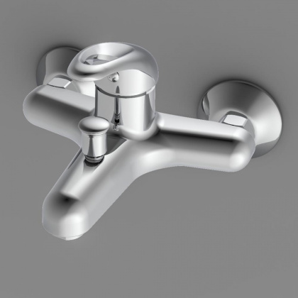 D8010000 Comfort Смеситель Для ванны, материал полимер, цвет Хром