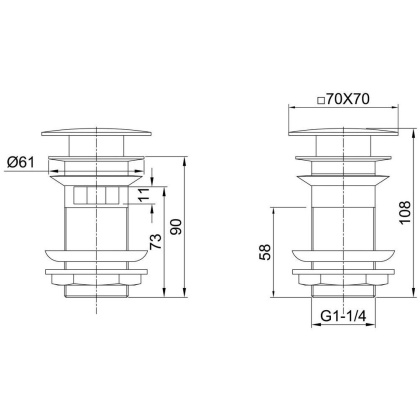 Донный клапан Allen Brau Infinity 5.21026-00 хром Донный клапан Allen Brau Infinity 5.21026-00 хром