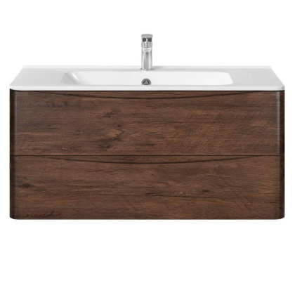 База под раковину Paola 1000 подвесная, 2 выкатных ящика soft close, R.Wood