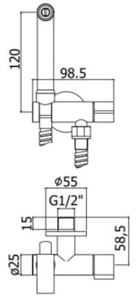 Ручной душ Paffoni Tweet Round ZDUP109CR хром
