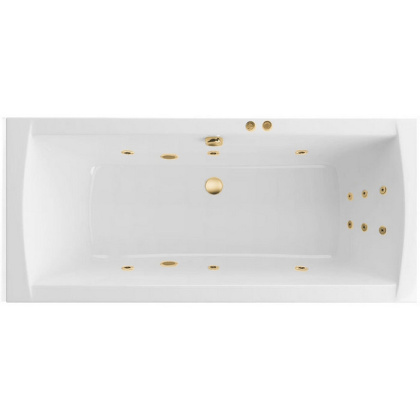 Ванна EXCELLENT Aquaria Lux 180x80 "LINE" (золото)