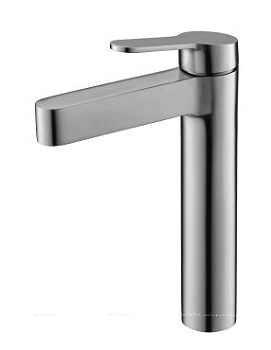 DELTA Смеситель для накладных раковин без донного клапана, нержавеющая сталь, исполнение сатин DEL-LMC-IN DELTA Смеситель для накладных раковин без донного клапана, нержавеющая сталь, исполнение сатин DEL-LMC-IN