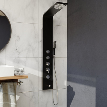 Душевая панель RGW Shower Panels SP-05 B 21140105-14 Черный Душевая панель RGW Shower Panels SP-05 B 21140105-14 Черный