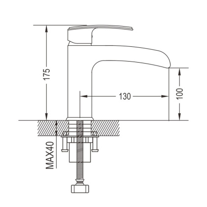 Смеситель для раковины латунь R1201