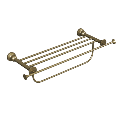 Полка для полотенец RUSH Crete, 12х59х22 см, цвет бронза, CR35543