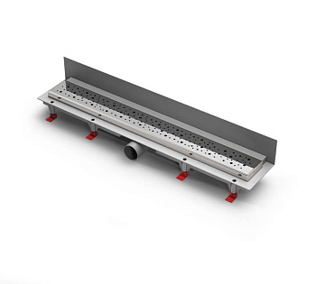 Душевой лоток 65 см Creto Points CRE-650 PN-P с решеткой, хром