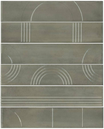 Панно Мажорель зелёный глянцевый (из 6 частей 6х28,5) 36x28,5x1 Панно Мажорель зелёный глянцевый (из 6 частей 6х28,5) 36x28,5x1