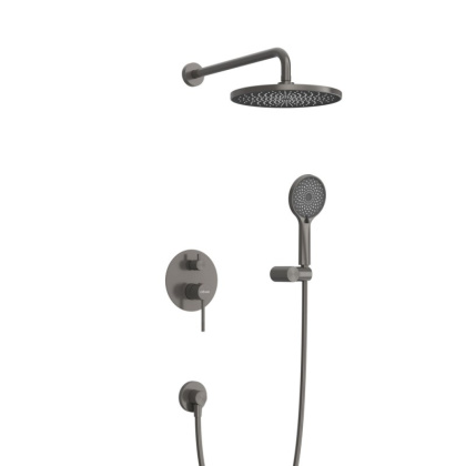 RELAX-DSET-01 Душевой комплект встраиваемый (смеситель встраиваемый, верхний душ, ручной душ со шлангом, штуцер с держателем), хром RELAX-DSET-01 Душевой комплект встраиваемый (смеситель встраиваемый, верхний душ, ручной душ со шлангом, штуцер с держателем), хром