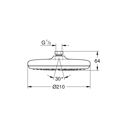 Душ верхний Grohe Tempesta 210 26410000 хром Душ верхний Grohe Tempesta 210 26410000 хром