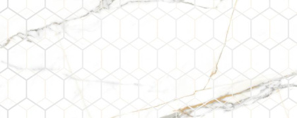 Шампань Декор белый 20х50