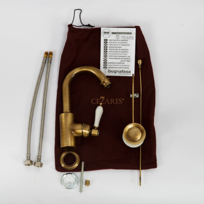 APHRODITE-LS2-01-Bi Смеситель для раковины однорычажный с донным клапаном Исполнение: Хром, Ручки: Белая  APHRODITE-LS2-01-Bi Смеситель для раковины однорычажный с донным клапаном Исполнение: Хром, Ручки: Белая