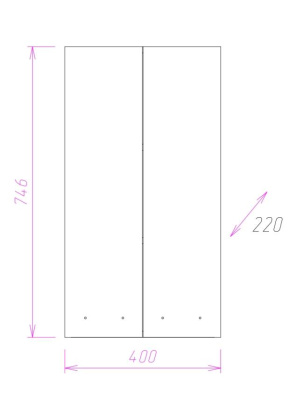 Шкаф Onika Кредо 40 подвесной, белый