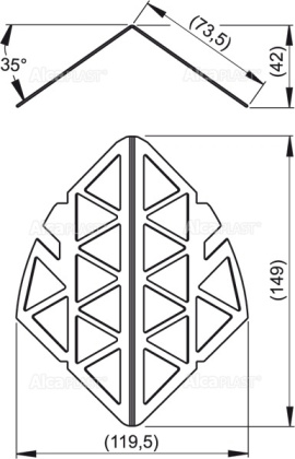 Нержавеющая решетка боковая Нержавеющая решетка боковая