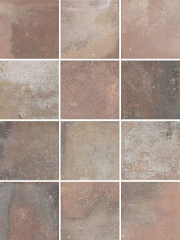 Спартель микс матовый 29,8х39,8 из 12 частей 9,8x9,8x0,7