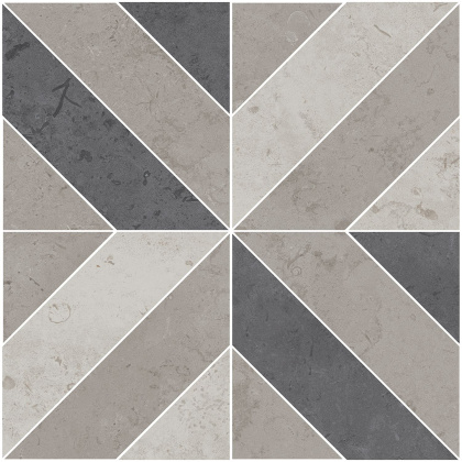 Декор ID124 Про лаймстоун серый 60см*60см*11мм (1уп/2шт/0,72м2) камень, шт