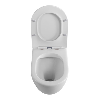 Унитаз приставной безободковый с сиденьем BELBAGNO SFERA-R