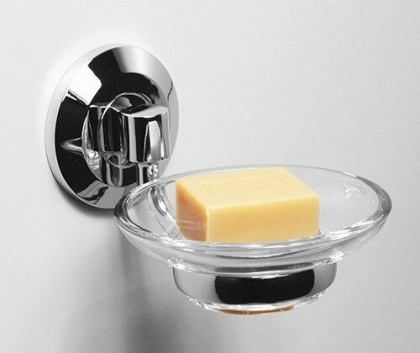 Rhein K-6229O Мыльница стекло (блистер), хром, WasserKRAFT Rhein K-6229O Мыльница стекло (блистер), хром, WasserKRAFT