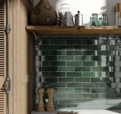 Керамическая плитка для стен EQUIPE ARTISAN Moss Green 6,5x20 см
