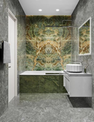 Керамический гранит SG649222R Риальто Нобиле зеленый темный лаппатированный (60см*60см*9мм) (5шт/1,8, м2