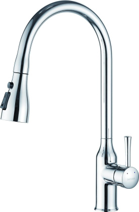 Смеситель для кухни латунь, хром S163